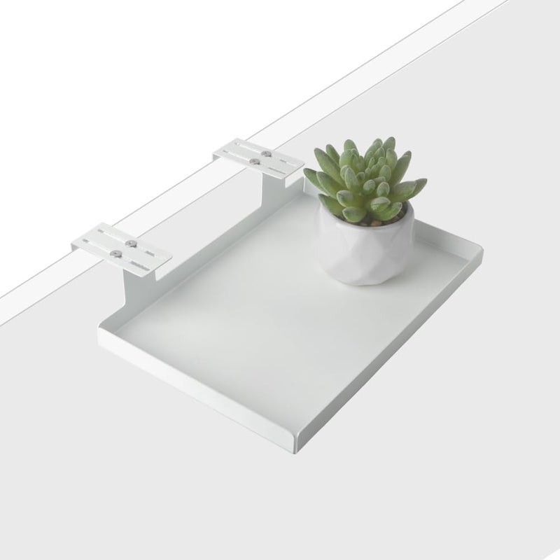 AKBFOX Office Cubicle Shelf - 8.3'' x 5.5'' x 1.7'' Storage Organizer Floating Corner Rack Hanging Shelf Adjustable Home Office Essentials for Planter Statue Decor Photo Frame 1 Pack - Image 1